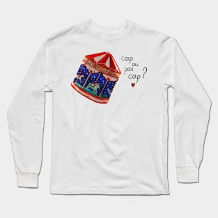 Love me if you dare - Watercolor Illustration Long Sleeve T-Shirt
